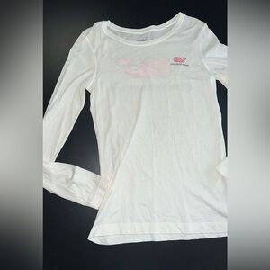 Vineyard vines women’s long sleeve logo 100% Pima Cotton  tee size XS EUC